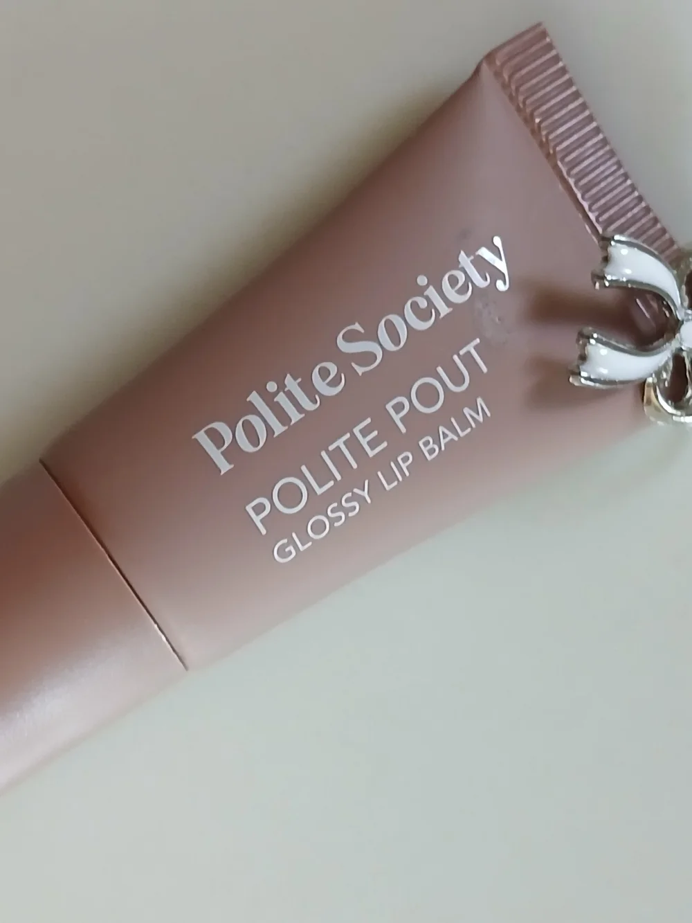 Polite Society Polite Pout Glossy Lip Balm — Chocolate Croissant